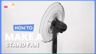 How to assemble pedestal oscillating stand fan | Costway | HW54237