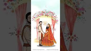 Vivek weds Utkarsh-Indian Wedding Invite | Caricature Wedding Invite | Animation Wedding Invite