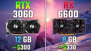 RTX 3060 vs RX 6600 + R7 7800X3D | Test in 7 Games