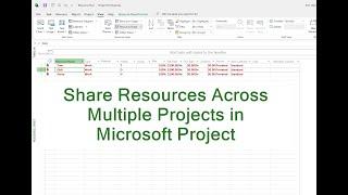 Share a Resource Pool in Microsoft Project