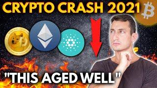 BITCOIN & CRYPTO MARKET CRASH 2021 | Signs I'm Seeing, What's Next?