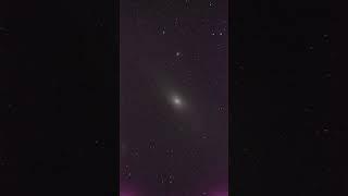 How Andromeda Galaxy looks through a Telescope