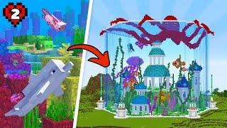 I built a HUGE Aquarium for Every Aquatic Animal in Minecraft Hardcore - 1.21 Let's Play | Episode 2