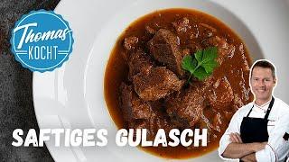 Saftiges Gulasch Rezept – unwiderstehliche Soße wie bei Oma