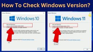 How to check windows version in PC/Laptop || How To Check Your Windows Edition [2 Ways 2024]