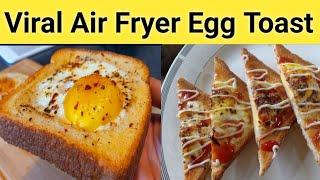 Most Viral Air Fryer Egg Toast Recipe By Minha's kitchen| Easy Breakfast Recipe | Egg Toast |