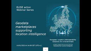 ELISE Webinar: Geodata Marketplaces for Location Intelligence