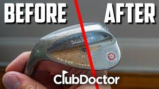 Using Club Doctor Golf Club Polish on an OLD RUSTY WEDGE (CRAZY RESULTS)