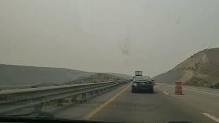 Nevada Desert Hwy 80, Smoke cover from Wildfires Boomshackle