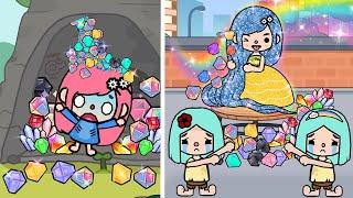 My Diamond Hair Makes Real Diamonds | Toca Life Story | Toca Boca