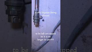 Is a gas cooker bayonet fitting allowed to be left un capped after changing to electric??