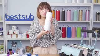 How to Fully Sublimate Skinny Tumbler & Ceramic Mugs with BestSub All-New Plus Tumbler Heat Press?