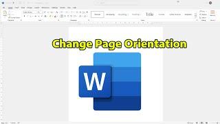 How To Change Page Orientation in Microsoft Word