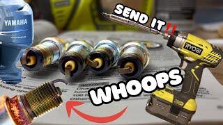 Why is my outboard motor bogging down? | Yamaha F150 Outboard Spark Plug Change (Step-by-Step Guide)