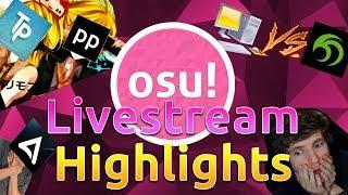 osu! Livestream Highlights | Cookiezi God mode, Happystick Rage, WubWoofWolf Memorisation