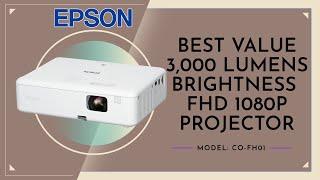 EPSON CO-FH01 1080P PROJECTOR REVIEW WITH ALR SCREEN AND CO-FH02 COMPARISON