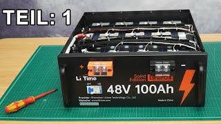 Photovoltaik Inselanlage Elektroauto? Teil 1:  Li Time 48V 100Ah Lithium LiFePO4 Batterie