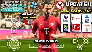 Rilis Terbaru ! eFootball 2024 ppsspp New Team Promotion, Real Face, Transfers & Graphics HD