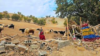 Strength & Resilience: A Solo Journey of Building and Losing a Nomadic Hut to Nature's Fury