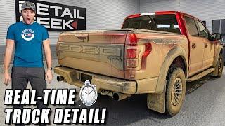 Real-Time Cleaning of a DIRTY $100,000 Ford Raptor!