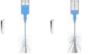 Syringe Simulation with Particleworks (with air)