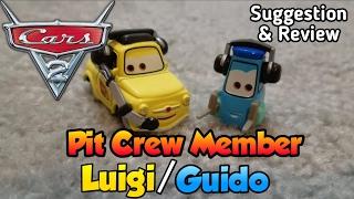 Disney Pixar Cars 2 Diecast Review: Pit Crew Members Luigi/Guido: Team #95 Suggestion & Review!