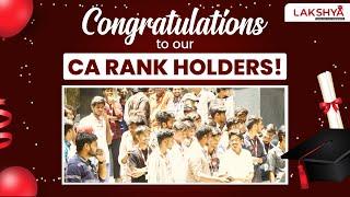 Honoring Our CA All India Rankers: A Special Moment with Our Faculties| Lakshya Edu