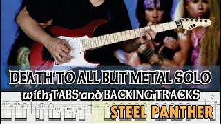 STEEL PANTHER - DEATH TO ALL BUT METAL SOLO w/ GUITAR PRO7 TABS and BACKING TRACK ALVIN DE LEON 2020