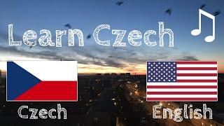 Learn before Sleeping - Czech (native speaker)  - with music