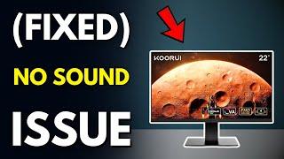 How to FIX Koorui monitor No sound?