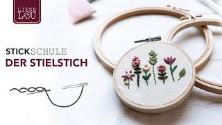 Stielstich sticken