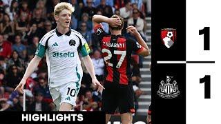 AFC Bournemouth 1 Newcastle United 1 | Premier League Highlights