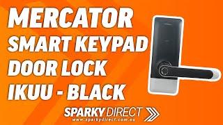 Mercator Ikuu SMA072-BT | Smart Keypad Door Lock | Black