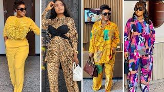 2023 latest two piece set for ladies | Trouser and top designs for African women