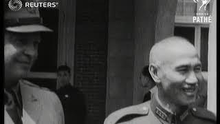 General Eisenhower meets with Chinese leader Chiang Kai-Shek and then reunites with Genera...(1946)