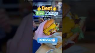 I tried all the places you can get FREE food for your birthday…