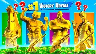 LA RANDOM GOLD BOSS SKIN CHALLENGE! - FORTNITE