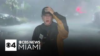 Footage shows Hurricane Milton's early impact after Florida landfall