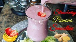 HOW TO MAKE SEA MOSS STRAWBERRY BANANA SMOOTHIE | TIONIA STYLES