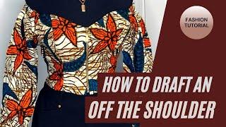 How to draft an off the shoulder