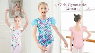 Kids4ever Girls Ruffle Sleeve Gymnastics Leotard | $100k Bonuses in Description