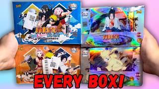 I OPENED EVERY NARUTO BOOSTER BOX I OWN AND THIS IS WHAT I PULLED!! Opening 4 Naruto Kayou Boxes!