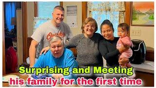 Surprising and Meeting his family for the first time| Filipina-American Couple