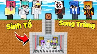 Tô Gà Thử Thách 24H Xây Hầm Trú Ẩn Siêu An Toàn Chống Đại Dịch Song Trùng Trong Minecraft