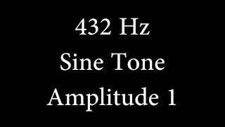 432 Hz Sine Tone Amplitude 1