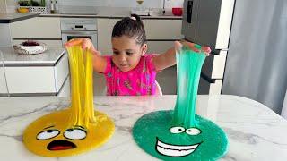 Amira and mom are playing with slimes | fun game with mom