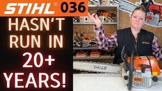 Stihl 036 PRO Chainsaw -- Has Not Run In Over 20 Years! -- Will It Get A Second Chance At Life?