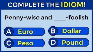 English Idiomatic Quiz | CAN YOU SCORE 20/20? #challenge 51