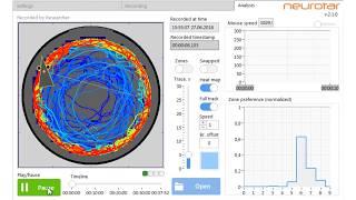 Locomotion tracking software (Mobile HomeCage)