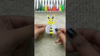 Honeybee paper craft ring#trend #youtube #satisfying #craft #diy #shorts#novisha art and craft